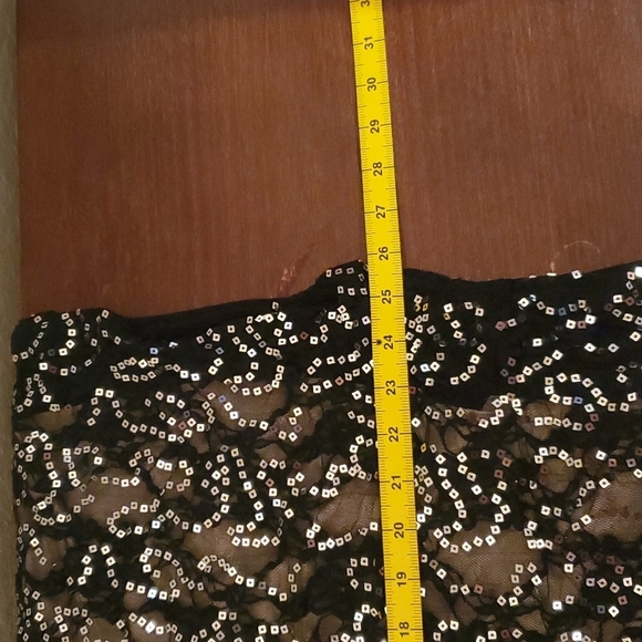 VTG Y2K Wet Seal 2x black sheer sequins tank top with sheer undershirt - Picture 10 of 11